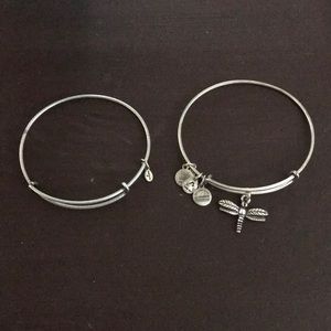 Alex and Ani bracelets.